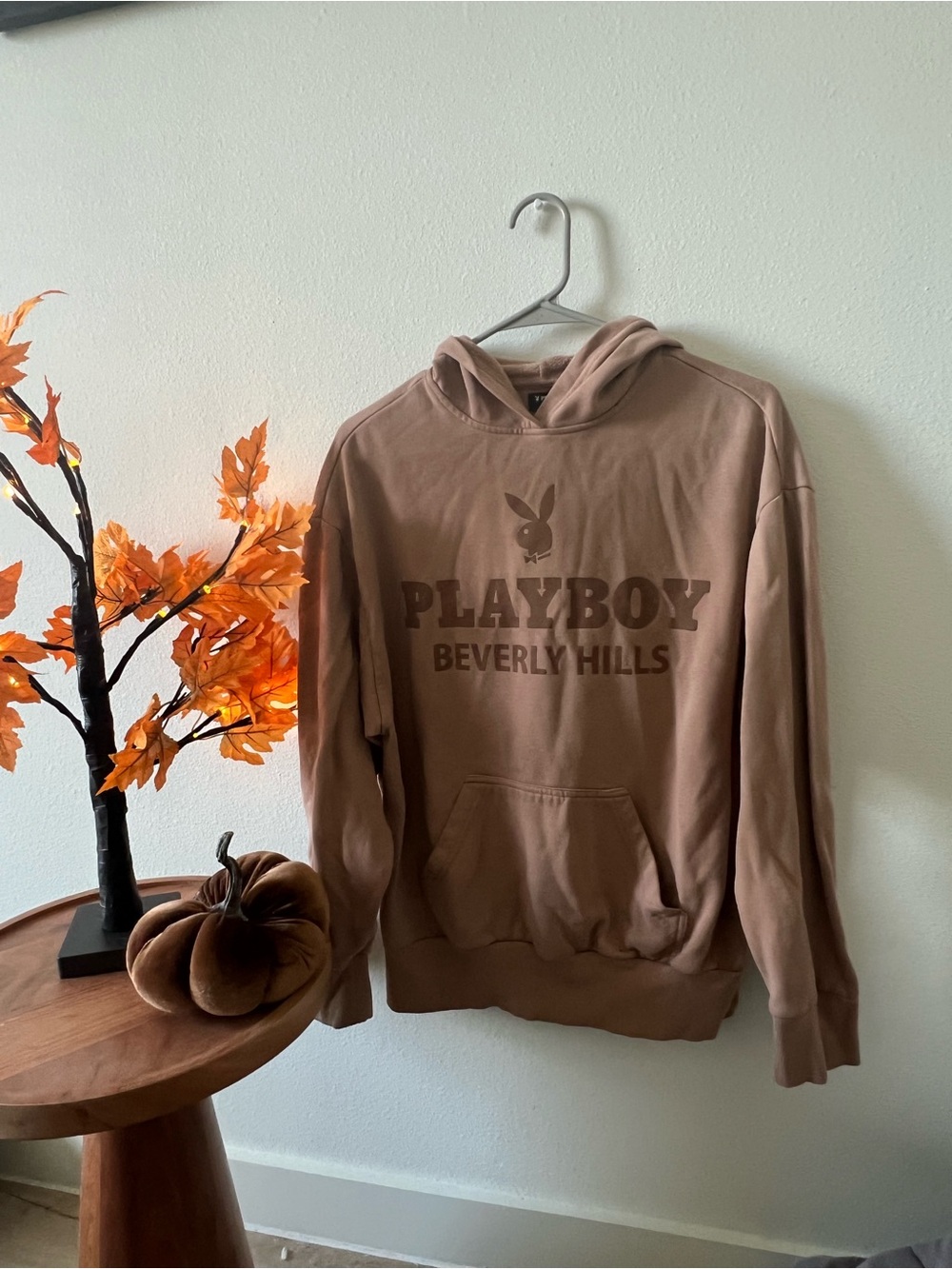 PLAYBOY Crewneck Hoodie with Beverly Hills Logo